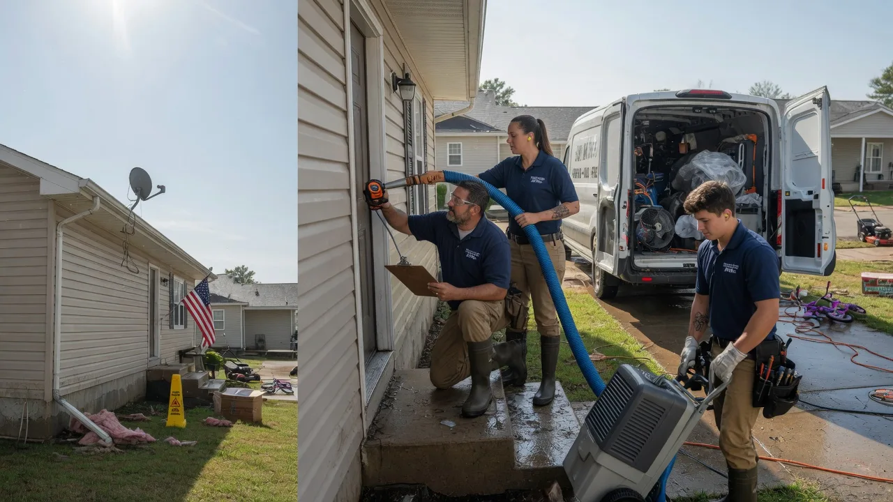 Ceiling Water Damage Restoration in Deerfield, WI near me